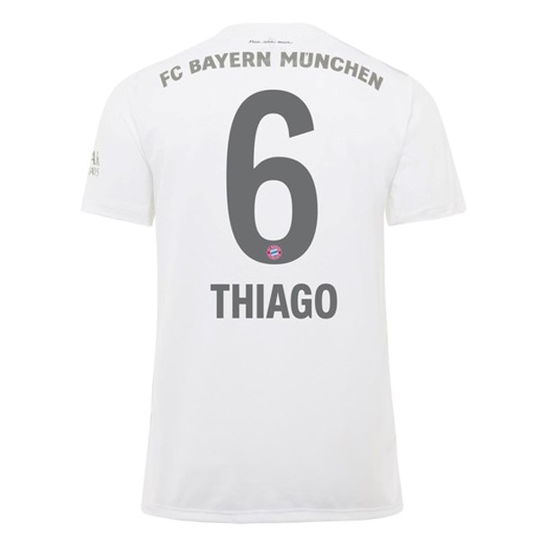 Camiseta Bayern Munich NO.6 Thiago 2ª 2019-2020 Blanco
